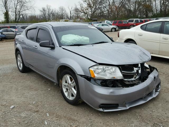 1C3CDZAG8EN201841 - 2014 DODGE AVENGER SE GRAY photo 1