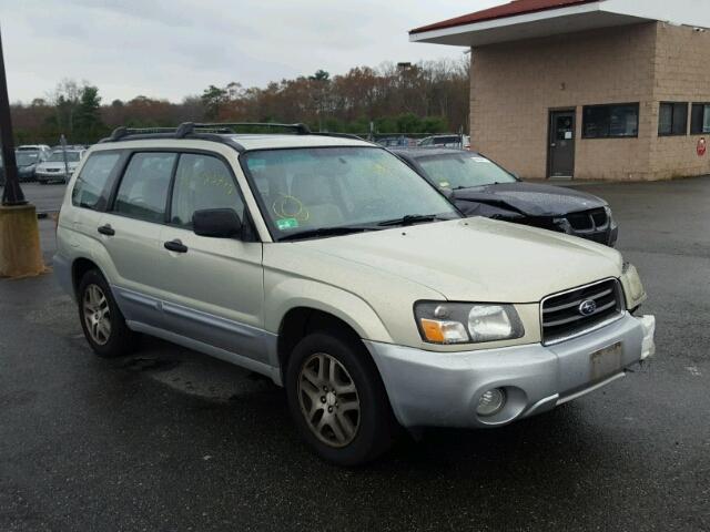 JF1SG67635H718271 - 2005 SUBARU FORESTER 2 BEIGE photo 1