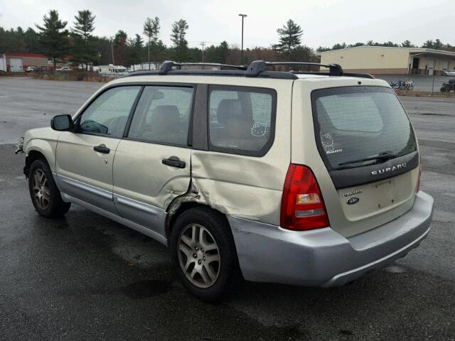 JF1SG67635H718271 - 2005 SUBARU FORESTER 2 BEIGE photo 3