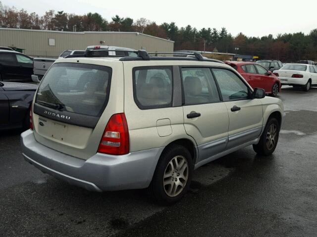 JF1SG67635H718271 - 2005 SUBARU FORESTER 2 BEIGE photo 4