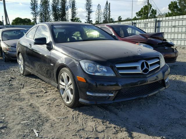 WDDGJ5HB4CF784012 - 2012 MERCEDES-BENZ C 350 BLACK photo 1