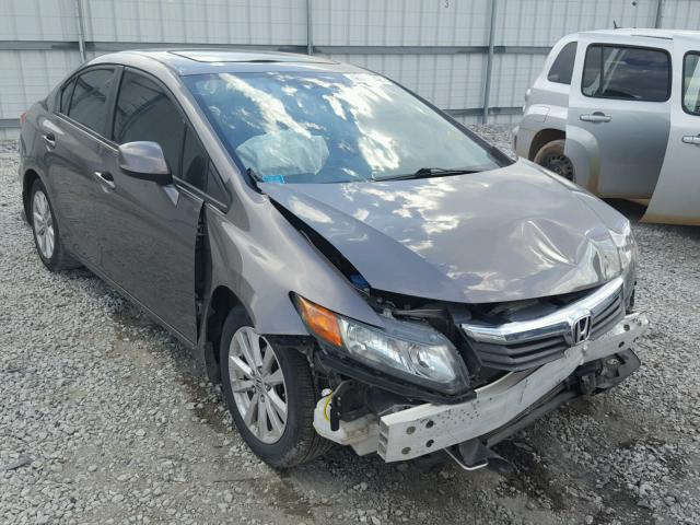 19XFB2F98CE089690 - 2012 HONDA CIVIC EXL ნაცრისფერი ფოტო 1