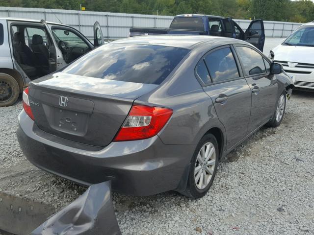 19XFB2F98CE089690 - 2012 HONDA CIVIC EXL ნაცრისფერი ფოტო 4