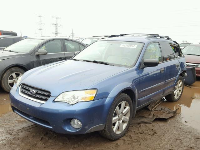 4S4BP61C577322081 - 2007 SUBARU LEGACY OUT BLUE photo 2