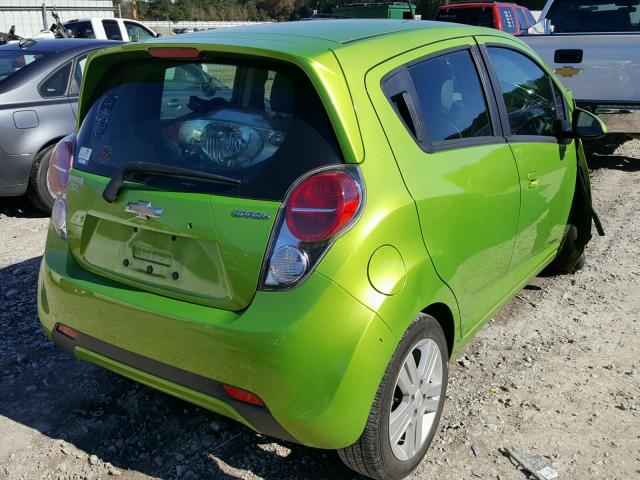 KL8CD6S99FC806399 - 2015 CHEVROLET SPARK 1LT GREEN photo 4