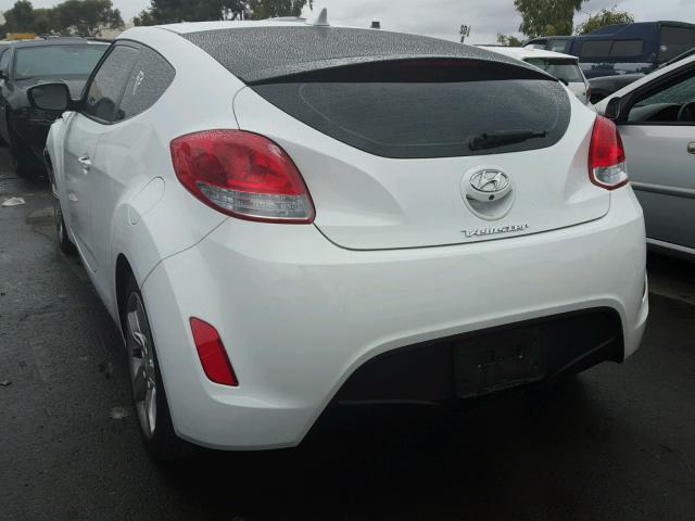 KMHTC6AD0EU210618 - 2014 HYUNDAI VELOSTER B WHITE photo 3