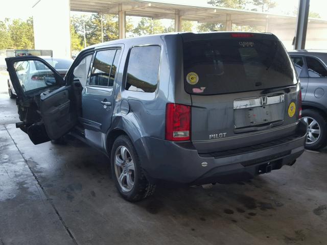 5FNYF3H51DB038976 - 2013 HONDA PILOT EXL GRAY photo 3