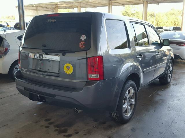 5FNYF3H51DB038976 - 2013 HONDA PILOT EXL GRAY photo 4