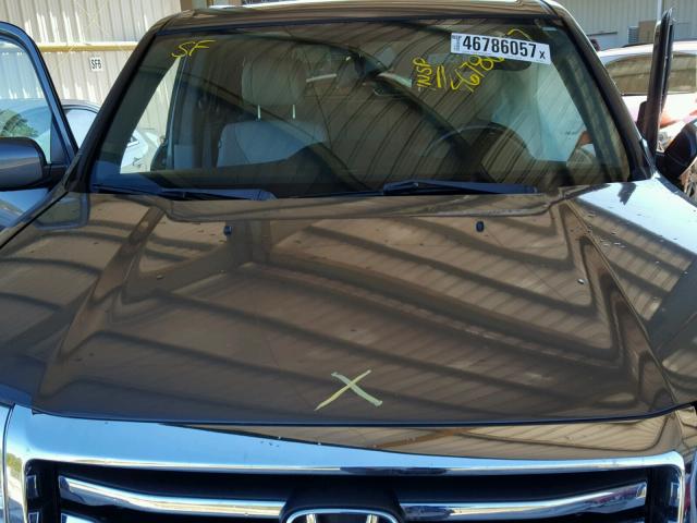 5FNYF3H51DB038976 - 2013 HONDA PILOT EXL GRAY photo 6