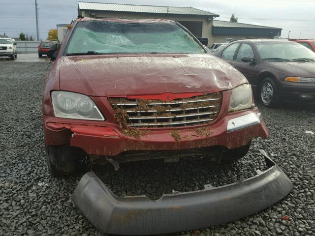 2C8GF68454R549324 - 2004 CHRYSLER PACIFICA RED photo 9