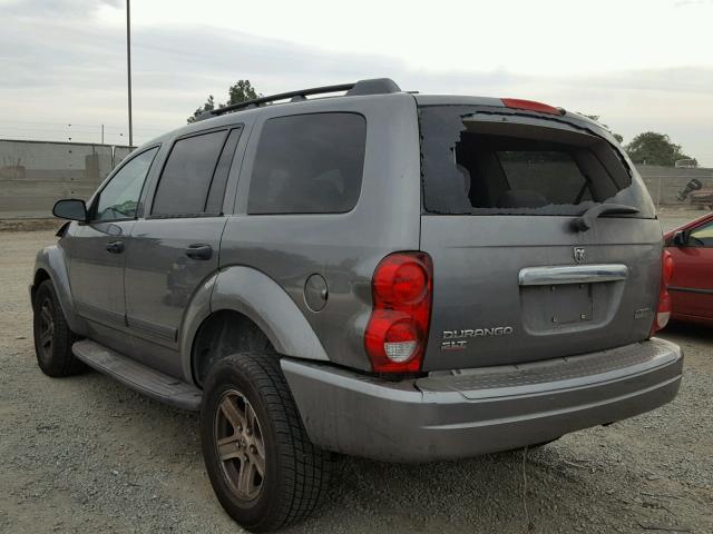 1D4HD48246F159133 - 2006 DODGE DURANGO SL GRAY photo 3