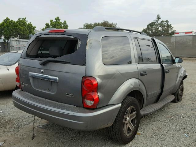 1D4HD48246F159133 - 2006 DODGE DURANGO SL GRAY photo 4