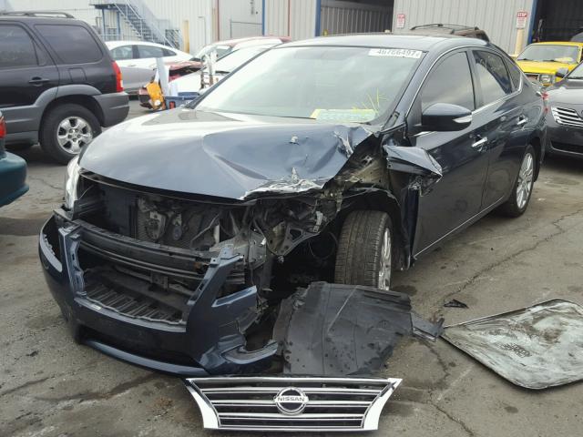 3N1AB7AP3DL660659 - 2013 NISSAN SENTRA S CHARCOAL photo 2