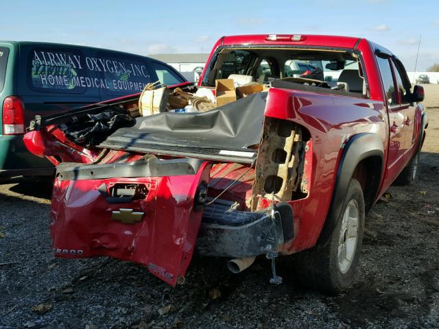 3GCEK13Y67G526159 - 2007 CHEVROLET SILVERADO RED photo 4