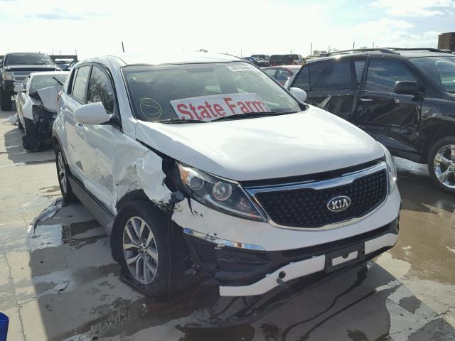 KNDPB3AC0E7608876 - 2014 KIA SPORTAGE B WHITE photo 1