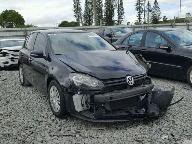 WVWDB7AJ3DW117215 - 2013 VOLKSWAGEN GOLF BLACK photo 1