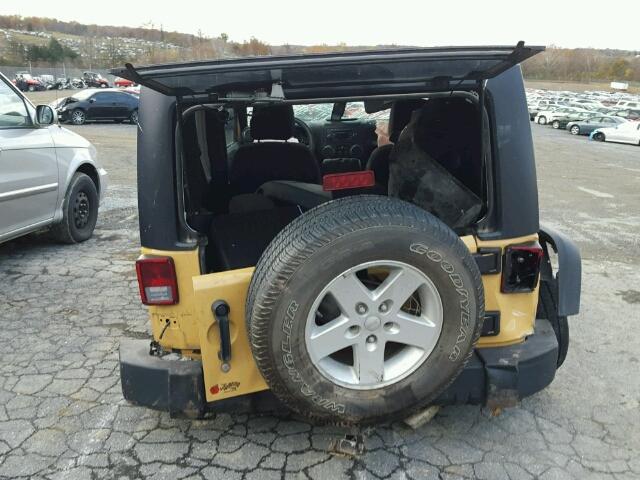 1C4GJWAG3EL163208 - 2014 JEEP WRANGLER S 黄色 照片 10