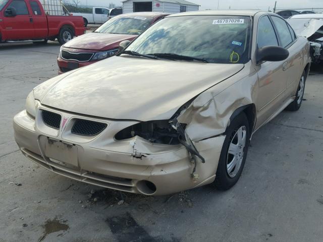 1G2NE52F53C189919 - 2003 PONTIAC GRAND AM S ოქროსფერი ფოტო 2