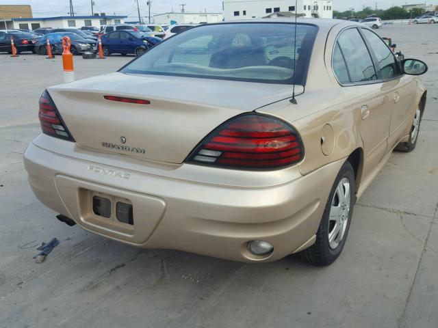 1G2NE52F53C189919 - 2003 PONTIAC GRAND AM S ოქროსფერი ფოტო 4