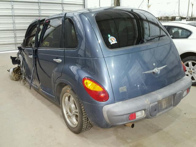 3C4FY58B42T276449 - 2002 CHRYSLER PT CRUISER BLUE photo 3