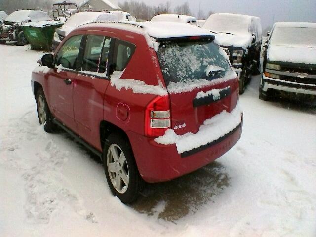 1J4FF47B19D177387 - 2009 JEEP COMPASS SP RED photo 3