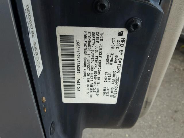 1G8ZH127XVZ236359 - 1997 SATURN SC2 SILVER photo 10