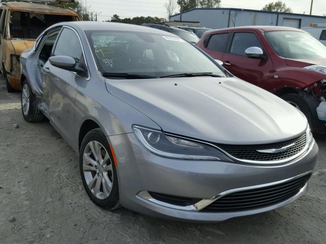 1C3CCCAB5FN746045 - 2015 CHRYSLER 200 LIMITE GRAY photo 1