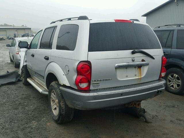 1D8HB48N56F153405 - 2006 DODGE DURANGO SL SILVER photo 3