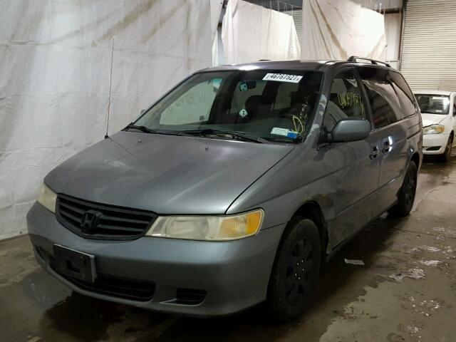 5FNRL18962B024475 - 2002 HONDA ODYSSEY GRAY photo 2