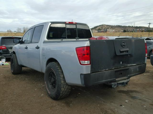 1N6AA07A64N549448 - 2004 NISSAN TITAN XE SILVER photo 3