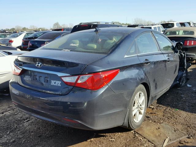 5NPEB4AC8DH699693 - 2013 HYUNDAI SONATA GLS BLUE photo 4