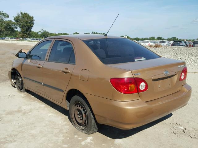 1NXBR32E04Z235713 - 2004 TOYOTA COROLLA CE GOLD photo 3