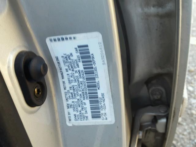 1NXBR32E83Z180426 - 2003 TOYOTA COROLLA CE SILVER photo 10