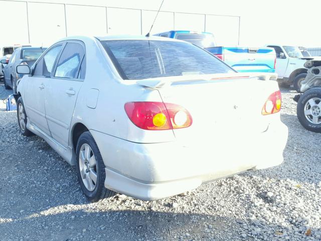 1NXBR32E83Z180426 - 2003 TOYOTA COROLLA CE SILVER photo 3