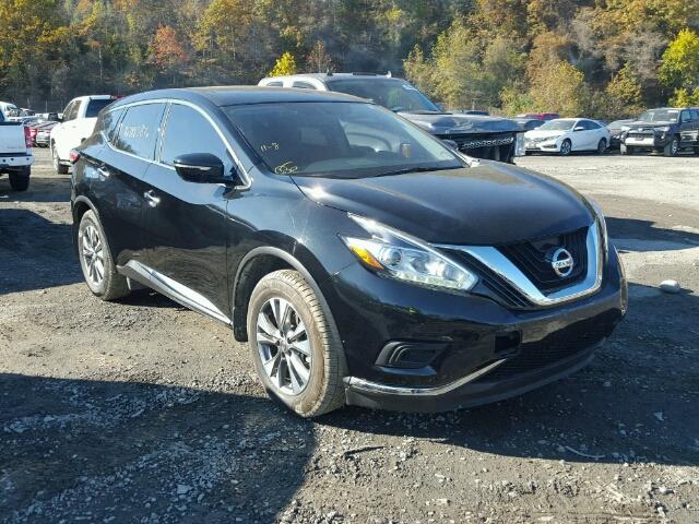 5N1AZ2MGXFN232805 - 2015 NISSAN MURANO S BLACK photo 1