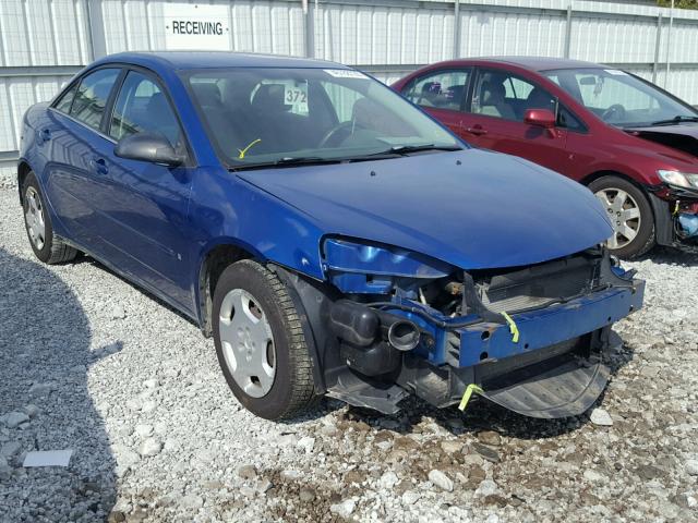 1G2ZF58B474130668 - 2007 PONTIAC G6 VALUE L BLUE photo 1