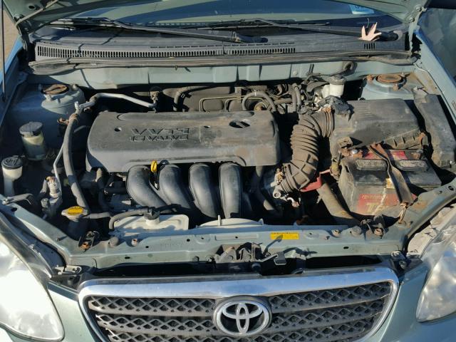 2T1BR32EX7C750921 - 2007 TOYOTA COROLLA CE TEAL photo 7