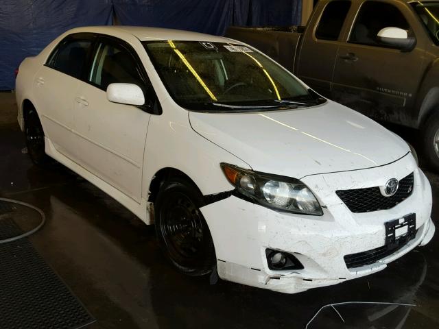 1NXBU40E09Z044436 - 2009 TOYOTA COROLLA BA WHITE photo 1