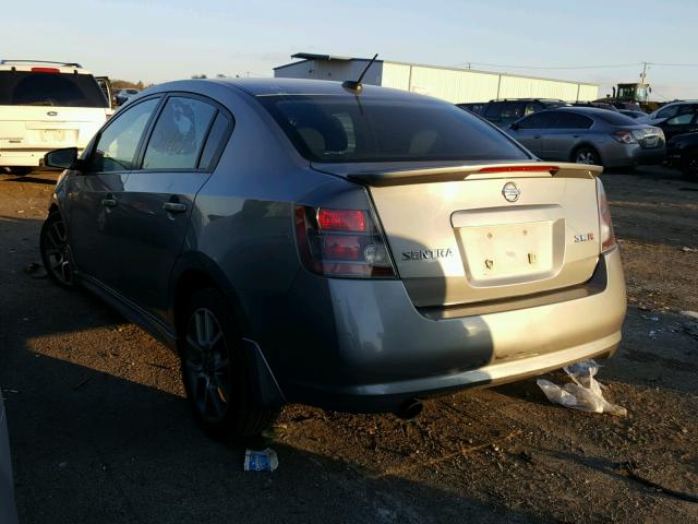 3N1BB61E08L718374 - 2008 NISSAN SENTRA SE- GRAY photo 3