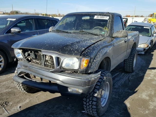 5TEPM62N31Z761492 - 2001 TOYOTA TACOMA BLACK photo 2