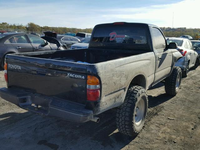 5TEPM62N31Z761492 - 2001 TOYOTA TACOMA BLACK photo 4