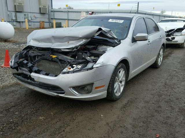 3FAHP0JA9CR263085 - 2012 FORD FUSION SEL SILVER photo 2