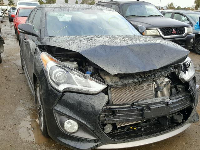 KMHTC6AE5GU285391 - 2016 HYUNDAI VELOSTER T BLACK photo 1