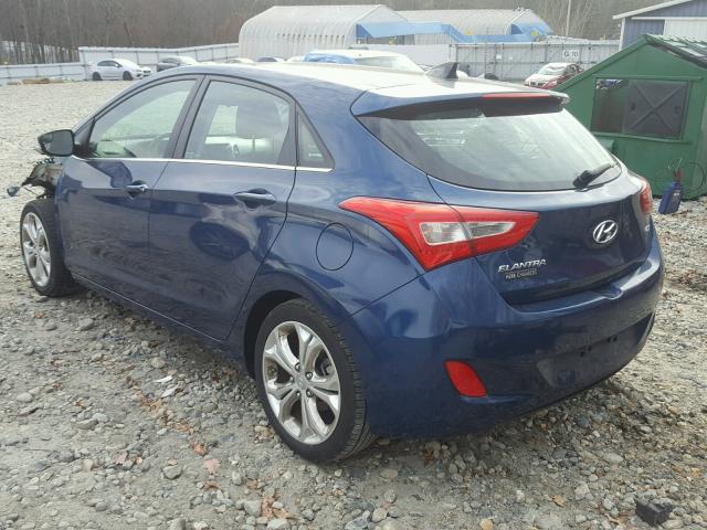 KMHD35LH1EU234196 - 2014 HYUNDAI ELANTRA GT BLUE photo 3