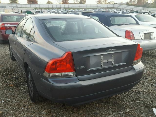 YV1RS61T542404476 - 2004 VOLVO S60 SILVER photo 3