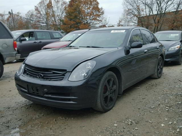 JNKCV51FX4M717405 - 2004 INFINITI G35 BLACK photo 2