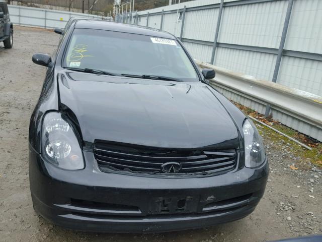 JNKCV51FX4M717405 - 2004 INFINITI G35 BLACK photo 9