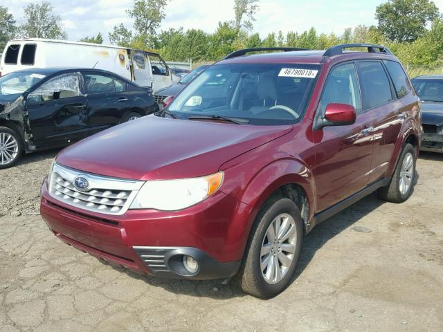 JF2SHBEC3BH733410 - 2011 SUBARU FORESTER L MAROON photo 2