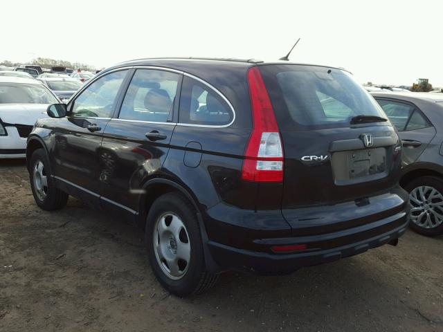 5J6RE4H36BL039640 - 2011 HONDA CR-V LX BLACK photo 3