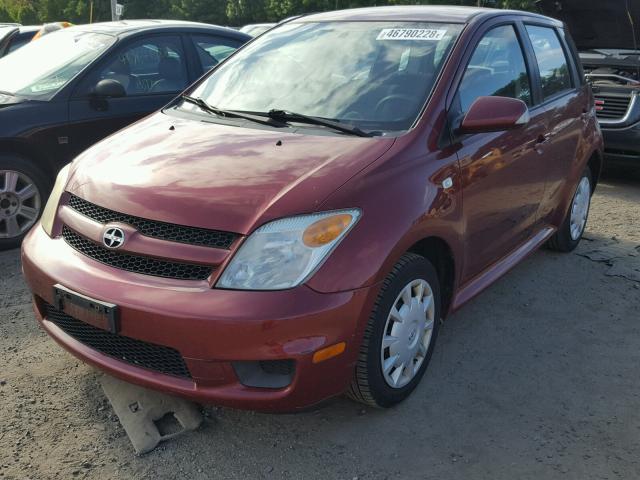 JTKKT624X65017976 - 2006 TOYOTA SCION XA წითელი ფოტო 2